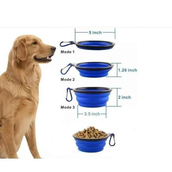 Dog Waste Bags Dispenser with Flashlight with Collapsible Bowl and Bare Bones‎ - Picture 4 of 6